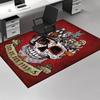 1 Stück Dia De Los Perros Tag der Toten Hundeschädel Büro Teppich, Anti-Rutsch-Teppich, Anime Cartoon Design, Feiertagsgeschenk für Heimdekoration, Wohnzimmer