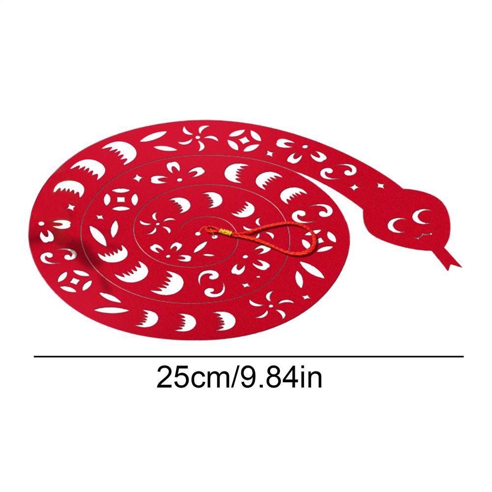 

Snake 2025 Ornament Cartoon Paper Lucky Snake Ornaments Chinese New Year Snake Ornament For Home Offices Shop Window Porches червоний
