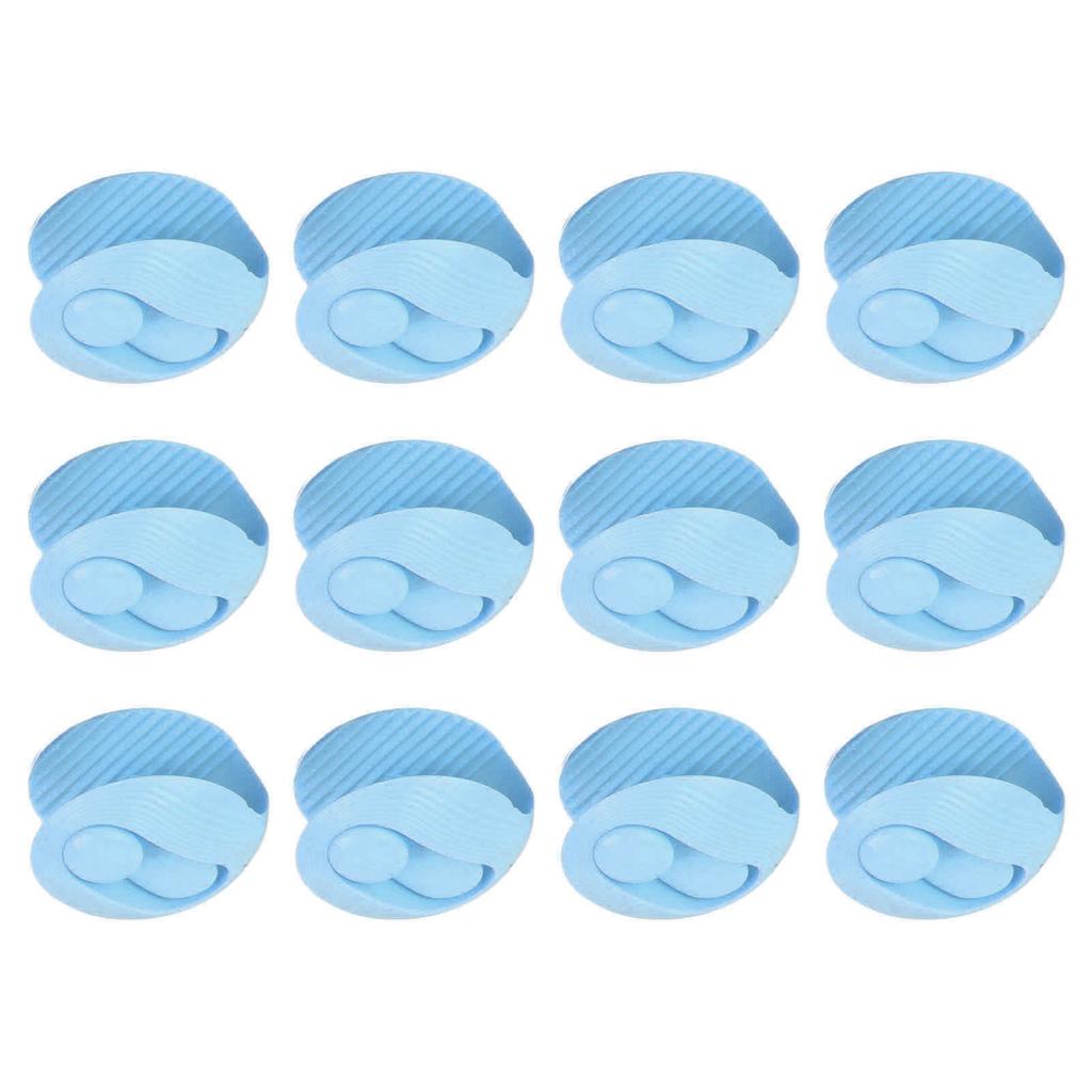 12Pcs Quilt Fastener Clips Duvet Cover Holders Bed Reusable Non Slip Fixer Buckle Type Blue