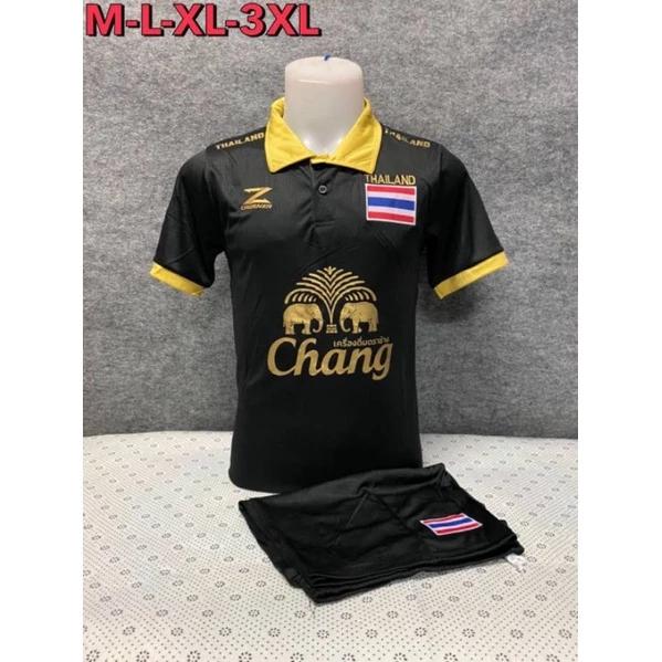 THAILAND Football Soccer Polo Vintage Shirt National Flag Badge Logo Unisex Men Women Training JERSEY Print Quick Dry Short Sleeve Uniform Elephant
