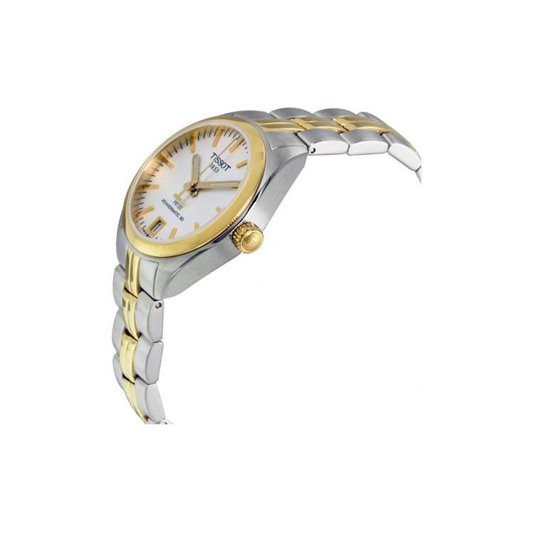 TISSOT PR100 Collection Mechanical Movement 100m Water Resistance Women's Watch 33mm White Dial T101.207.22.031.00