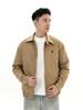 2025 Men's Old Money Style Cotton Lapel Harrington Jacket - New American Trendy Cleanfit Design
