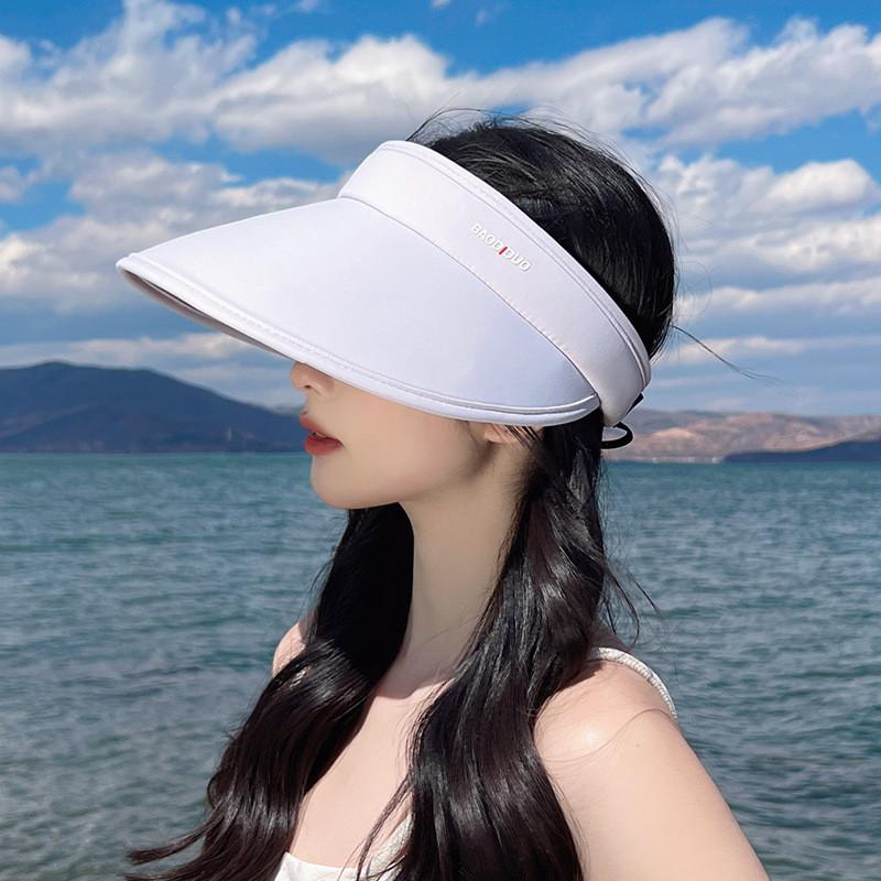 Summer Uv Protection Sun Hat With Wide Brim Breathable Ice Silk For Outdoor Activities Women