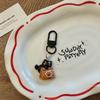 Kawaii Schultaschenanhänger Handgefertigter Kaffeehaus-Schlüsselanhänger Kreativer Taschenanhänger Kompakter Niedlicher Cartoon-Kätzchen-Schlüsselanhänger Für Auto