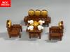 Non-Toxic Moc Bricks Office Furniture Tea Culture Desk Table Beverages Wine Educational Building Blocks City Model Children'S Toys Gifts