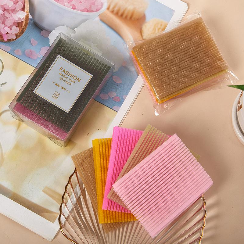 10Pcs Novel Front Hair Fringe  Stabilizer Makeup Sticker Pad Patch Pastel Clip Bangs Magic Tape Fringe Girls Gifts