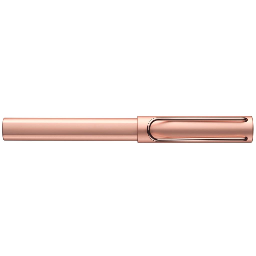 LAMY Lx Roségold Kugelschreiber Eleganter Aluminiumkörper mit Bronzefarbenem Edelstahl M-Feder Inklusive Schwarzer Tintenmine M und Etui - Oberfläche, Clip, (M) -