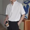 Men's Light Style Stand Collar Short-Sleeve Polo Shirt - Handsome Summer Ice Silk Casual T-Shirt