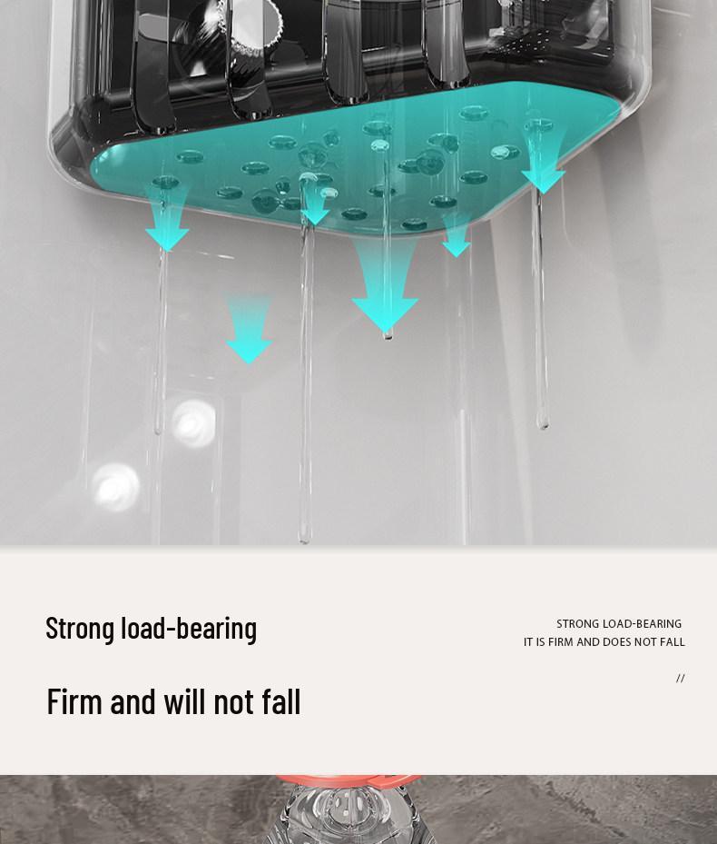 Corner Sink Storage Rack - Multi-functional Sponge & Dish Organizer with Suction Cup Wall Mount