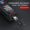 BSIDE X4A Portable Combustible Gas Detector Natural Gas Leakage Alarm Air Temperature and Humidity Detection 1 PC