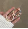 Fashion Personality Autumn and Winter Colored Plush Earrings Women, New High-end Sense Unique Sweet Earrings Earrings