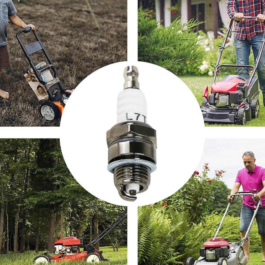 Gevrkjenp Lawn Mower Spark Plug, Engine Spark Plug - 2 Stroke Mini Pocket Spark