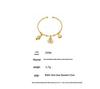Qiong Yao 18K Gold-Plated Conch Shell Ocean-Style Openable Stainless Steel Bracelet