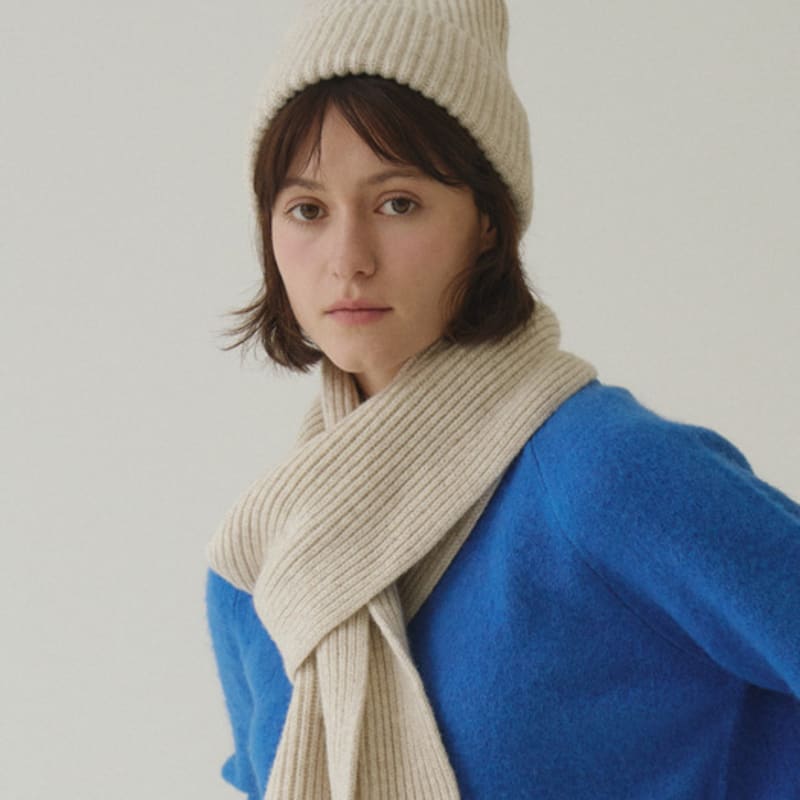 

Tillber Rib Wool Muffler_3Colors Melange