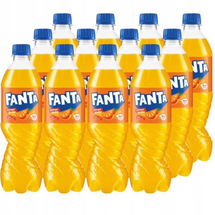 Fanta orange-flavored carbonated drink 500ml x