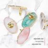 Resin Agate Slice Nail Art Ring Palette for Gel Polish Marbling