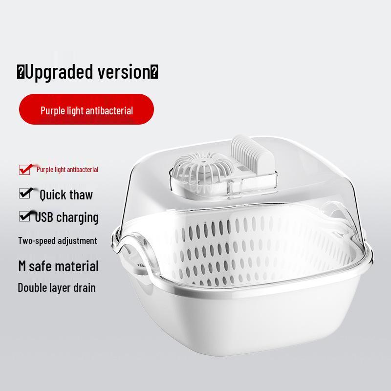 Multi-functional Kitchen Defroster: Four-in-One Food Defrosting, Fresh-Keeping, Dustproof, and Ice-Removal Tool