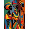 African Artwork Posters Abstract Elegant Nature Women Canvas Painting HD Print Wall Art Pictures for Living Room Home Decoration