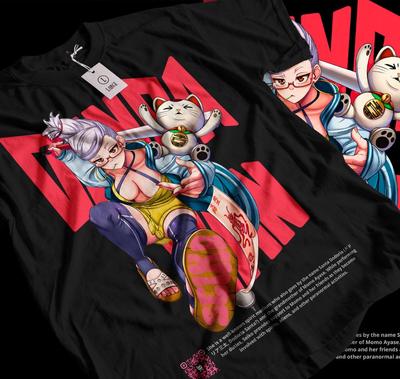 Seiko Ayase T-Shirt Dandadan Cosplay Momo Anime Geschenk Exklusives Shirt Alle Größen057