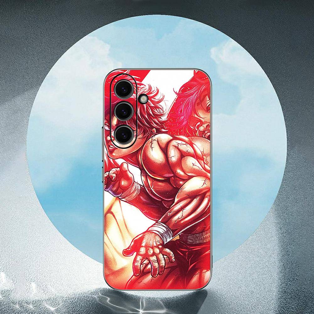 Baki H-Hanma Anime For Samsung Galaxy S23 S24 S25 Ultra S22 Plus S21 Black Soft Case Waterproof Soft Case