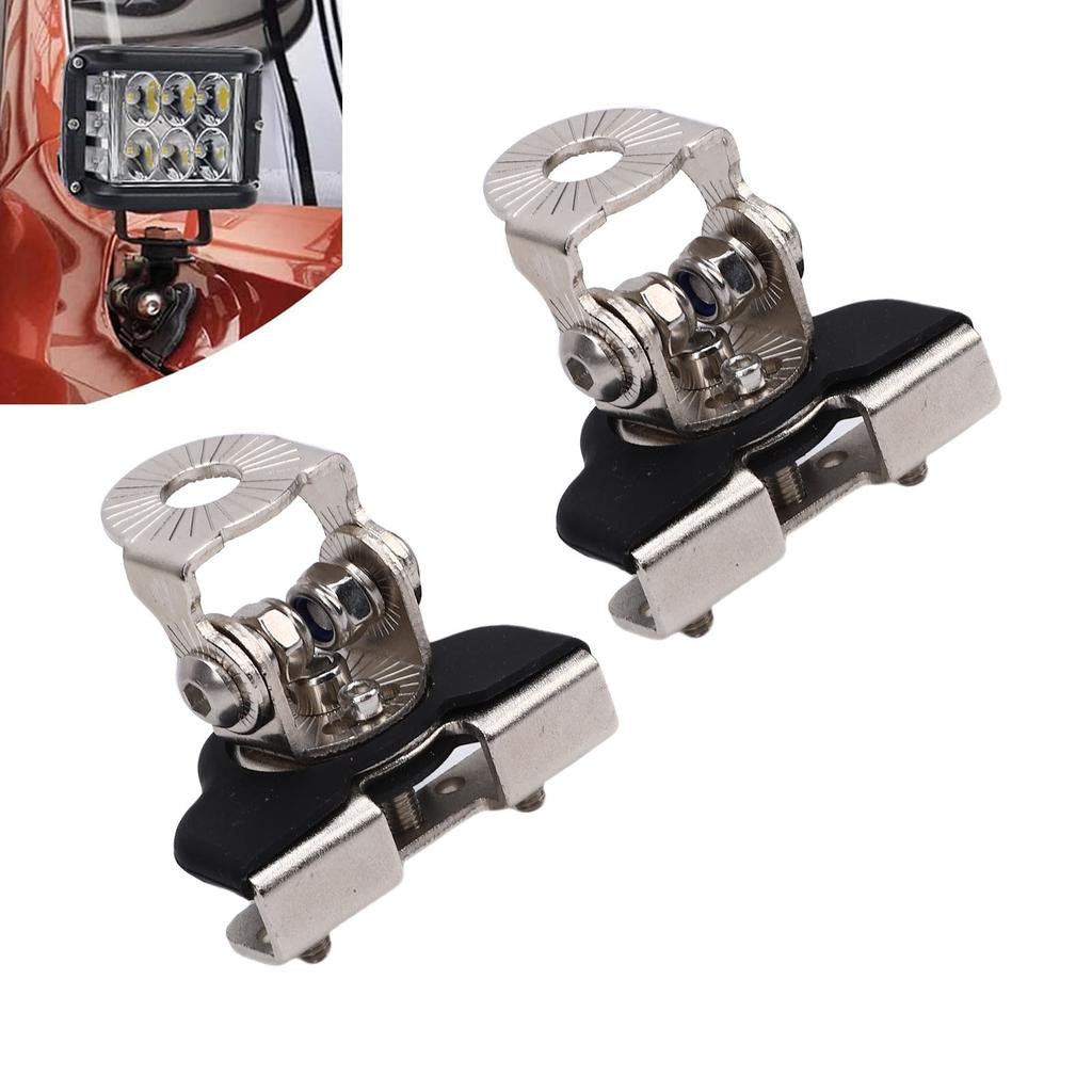 2 PCS Hood Led Light Bar Mounting Bracket Hood Work Light Pod Mount Clamp Holder for Car SUVs Trucks Dirt Bikes ATVs UTVs