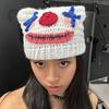 Cute Clown Beanie Cap Funny Knitting Hat for Shopping Walking Universal Windproof Outdoor Activity Women Casual Headwear