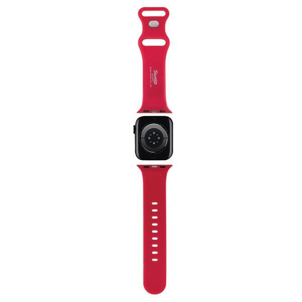 Hello Kitty Hkawmschblr Apple Watch 38/40/41Mm Red/Czerwony Pasek Silikonowy Głowa Kotka
