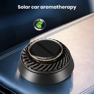 Car Air Freshener Solar Energy Auto Rotating Essential Oil Diffuser Easy Installation Aromatherapy Air Purifier Accessories