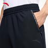 Anta Training Series Solid Color Comfortable Breathable Tapered Knit Sports Pants Men Bottoms Black 152427324-1