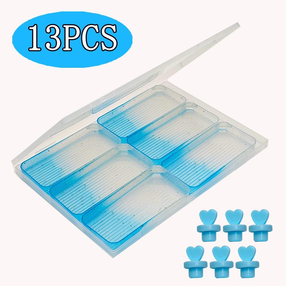 4/7/13Pcs Large Capacity Gradient Diamond Painting Trays Drill Storage Container for Nail Art
