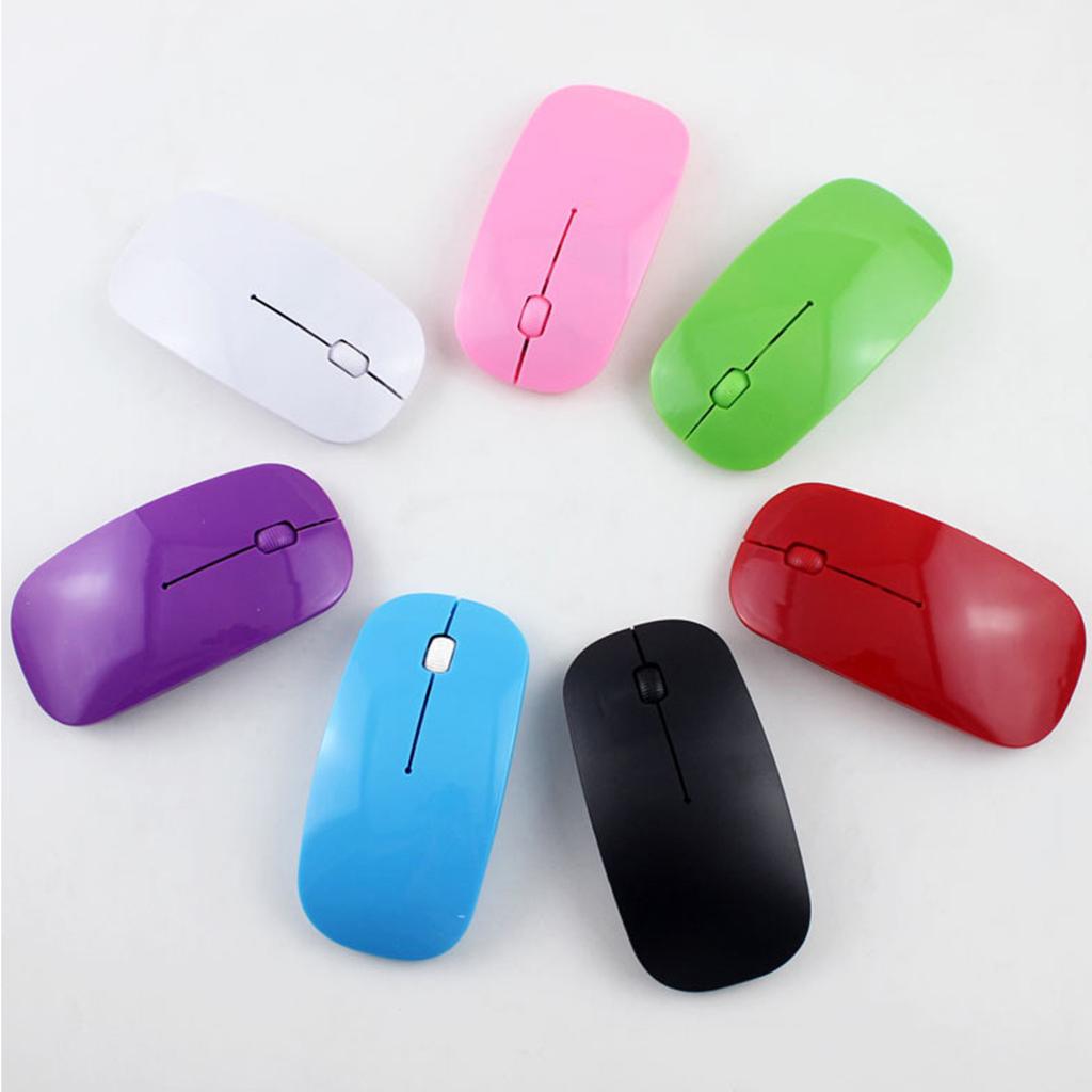 2.4G Wireless Mouse with USB Receiver Portable Wireless Mouse Battery Powered Cordless Mouse for Laptop PC Desktop