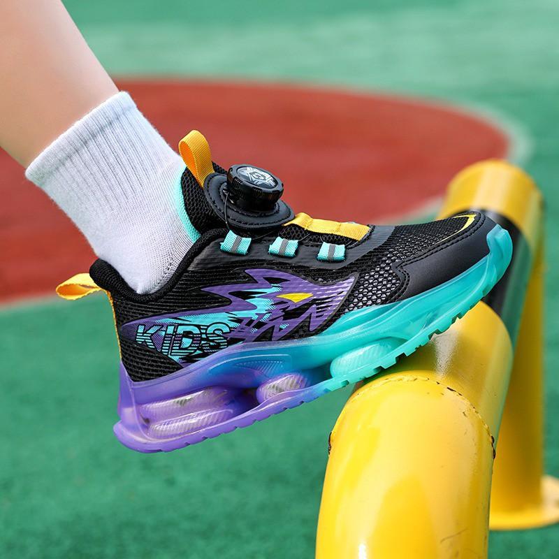 Youth style shoes Boys Running Shoes Kids Lightweight Breathable Mesh Sneakers Anti-Slip Soft Sole Outdoor Indoor Casual Footwear