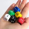 12PCS Acrylic Number Dice 16MM Math Educational Learning Toys Party Supplies Classroom Prizes Board Games Accessories For Kids