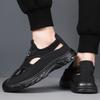 Summer new men's hole shoes breathable and lightweight hollow mesh shoes mountaineering and wading thin sandals