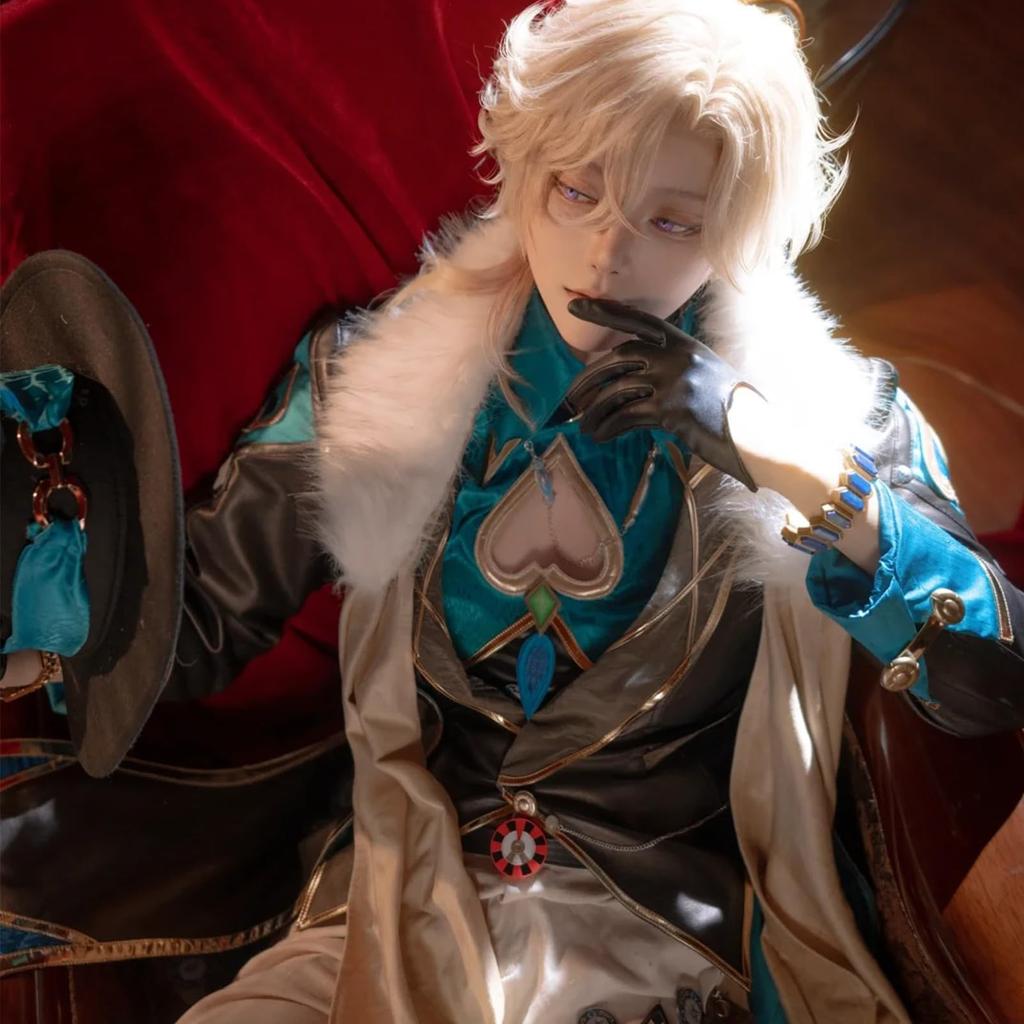 [BASETAKE] Deluxe Edition Honkai Star Rail Cosplay Costume, Aventurine Kafka, Unisex, Christmas, Halloween, Game Costume
