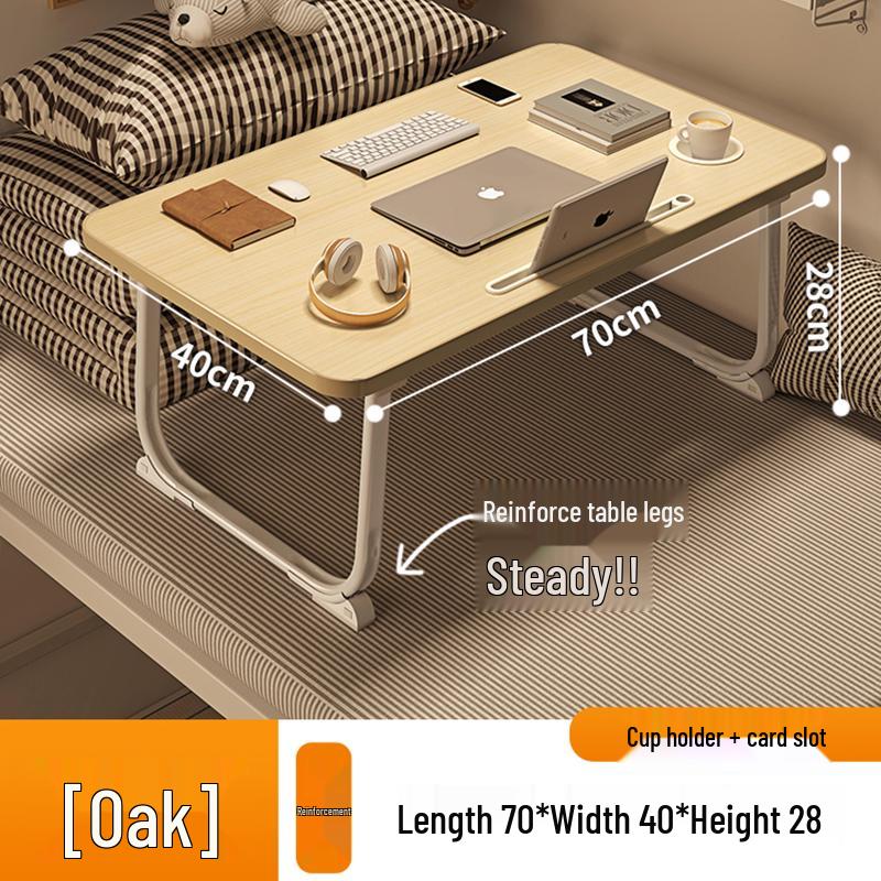 Folding Bedside Laptop Desk: Bay Window & Dorm Use