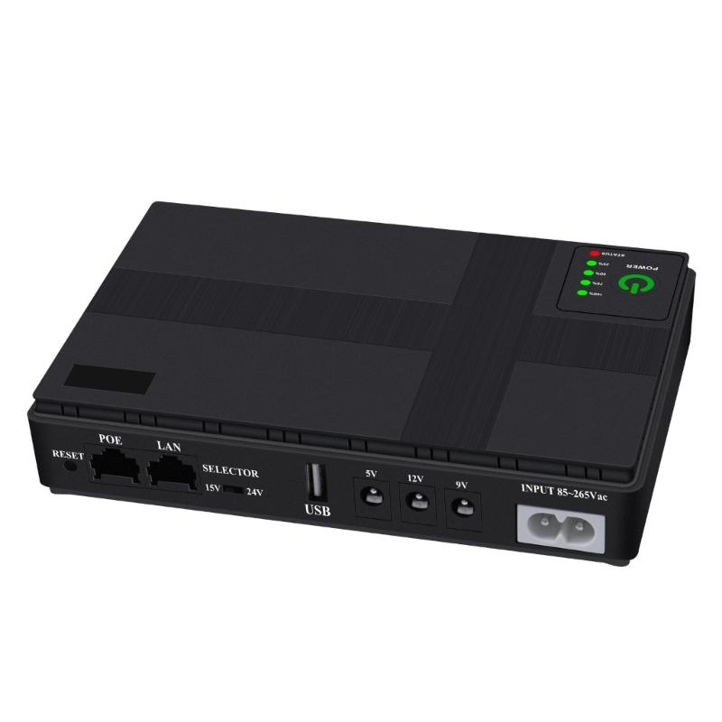 UPS Battery Backup 10400mAh Lithium Battery, Home 5V 9V 12V Battery Backup for LED Light Speaker WiFi Router