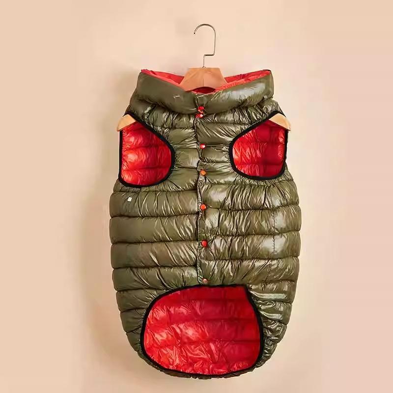 Winter Warm Border Collie Dog Vest Windproof Puffer Coat for Large Puppies 3 Months Cold Weather Apparel Dog Clothes Winter