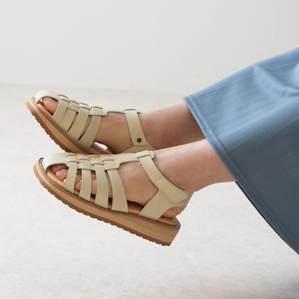 Shoe Kobo Belle Sandals for easy to walk thick Gurkha made in PAINP [Yasashii & Sofa] women, in, sole, lightweight, fatigue-free, platform, sandals,