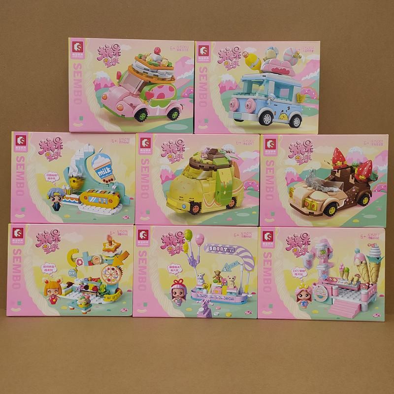 Sylvanian Families Candy Planet Pink Heart Building Blocks - Cute Birthday Gift for Girls