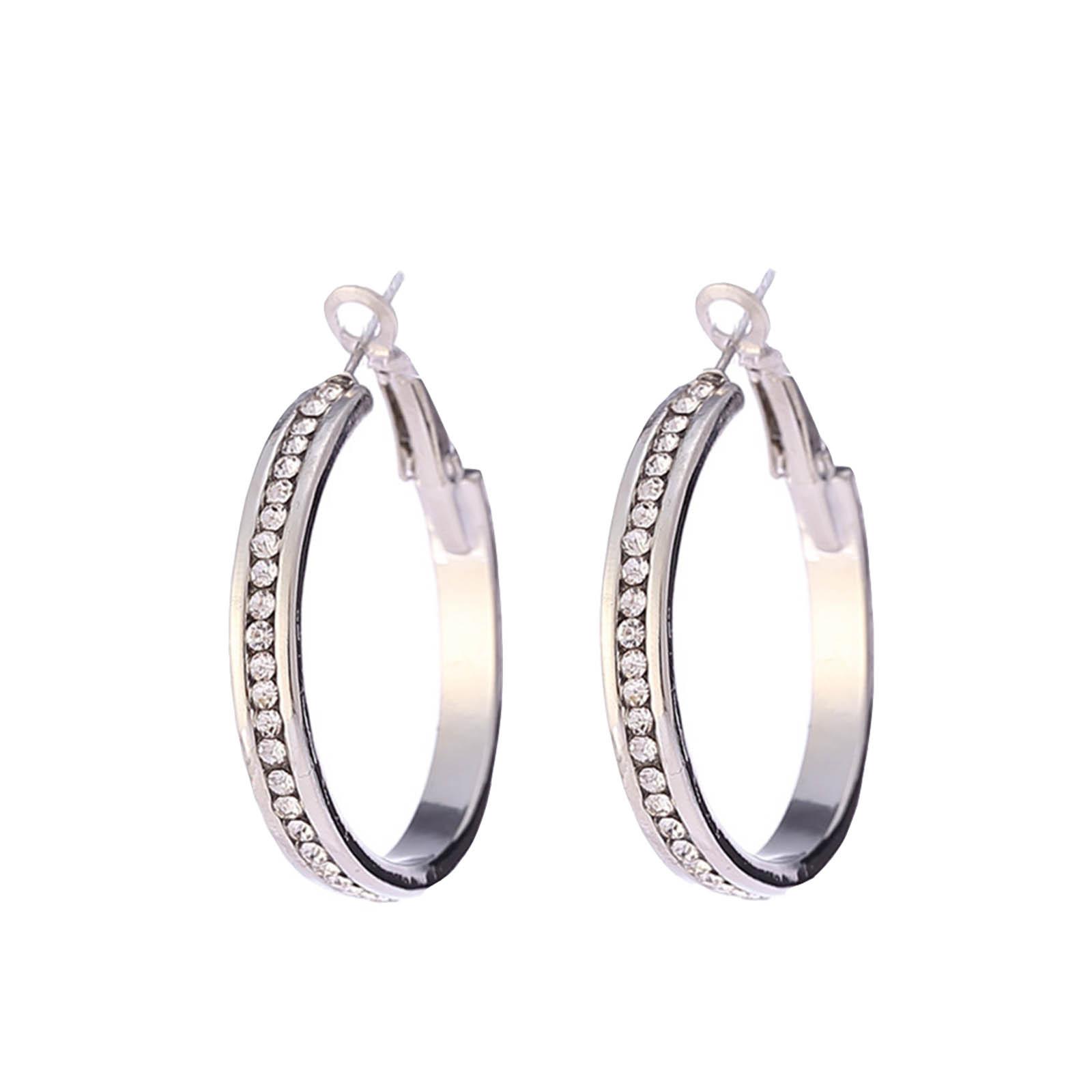 Women Stud Dangle Earings Fashion Dangle Earring One Size серебряный