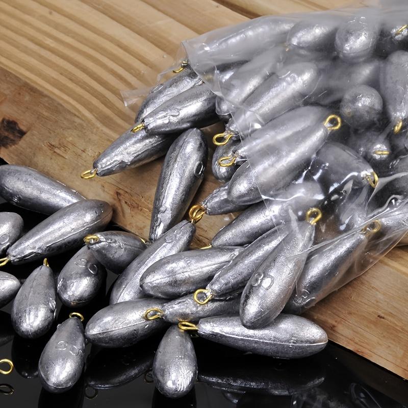 5pcs Mixed Styles Professional  Fishing Weights Kit Removable Casting Sinkers for Freshwater&Saltwater