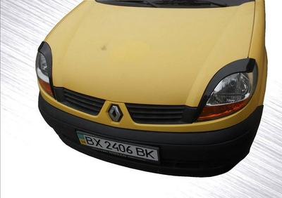Válečníci (2 ks, černé ABS) (2003-2008) Černý lesk pro Renault Kangoo