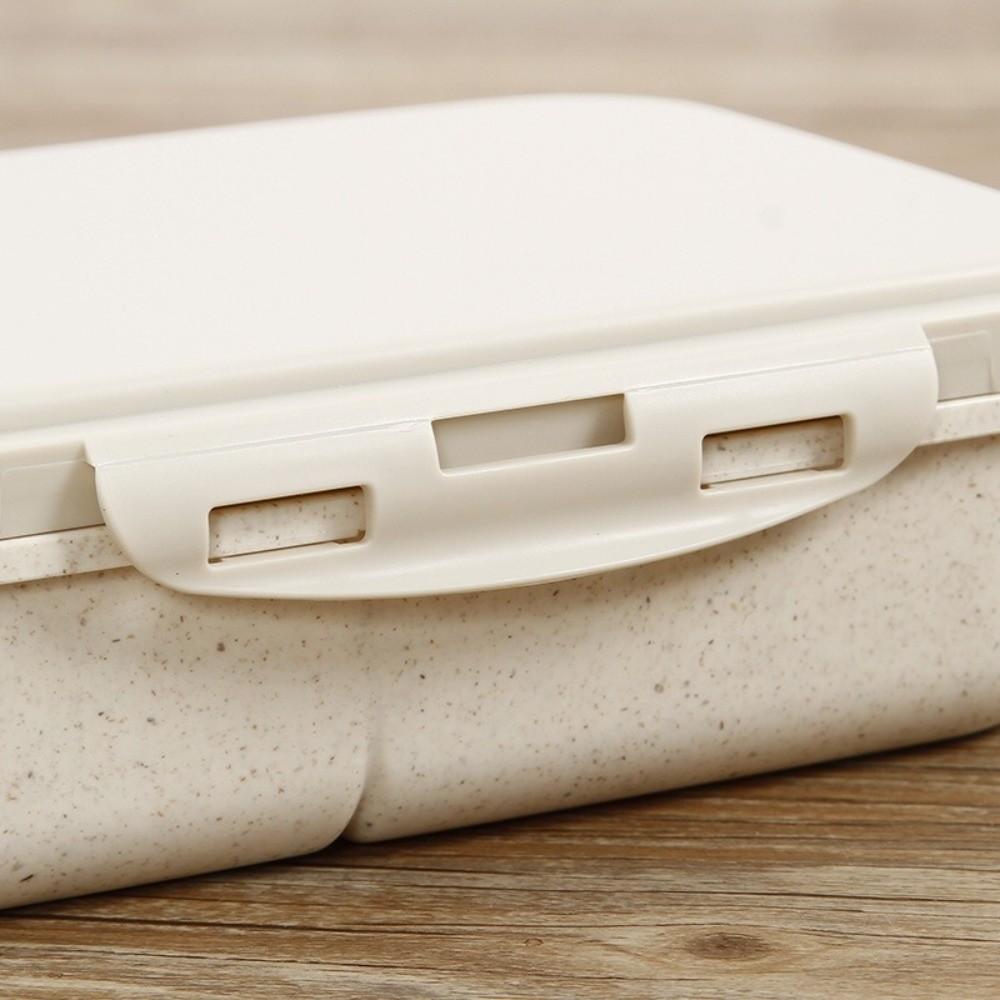 Divided Student Lunch Box with Lid Food Storage Container Portable Microwave Oven Lunch Box Picnic