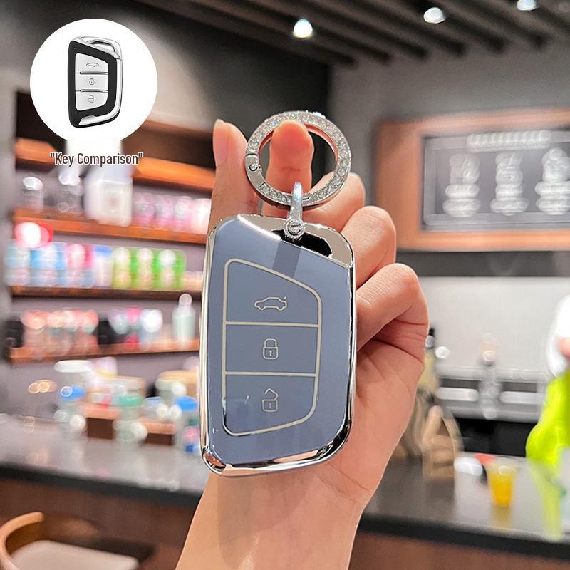 JAC Car Key Cover for Jiayue A5, X4, X7, iC5, iEVS4/7S/T8, Ruifeng S4/S7/M6.