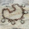 Pyrite rough necklace electroformed copper adjustable chain necklace pyrite gemstone jewelry handmade necklace copper jewelry gifts for wife