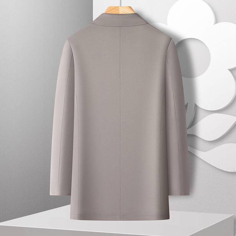 MONTAGUT Men's Silk Blend Mid-Length Casual Windbreaker