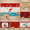 Christmas Themed Table Placemats With Warm Patterns Snowmen Snowflakes Red Car With Christmas Tree Durable Cozy Table Decor