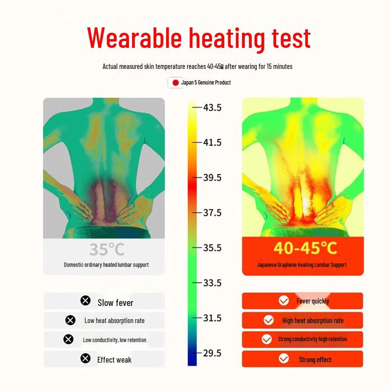 ZEAMO Medical-Grade Self-Heating Lumbar Support Belt