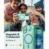 For Magsafe Luxury Armor Shockproof Case For 17 16 15 14 13 Pro Max Magnetic Wireless Charge Cover Matte Translucent PC